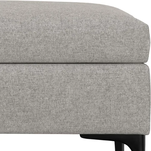 Vista 10 de SIMPLIHOME Rebecca - Mesa de centro rectangular de almacenamiento, otomana rectangular de 36 pulgadas de ancho con aspecto de lino tapizada