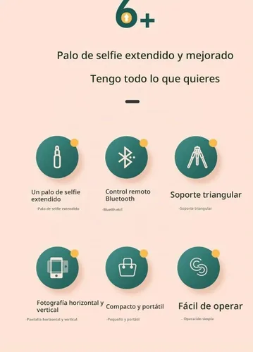 Vista 9 de Trípode para selfie, 3 en 1, extensible y portátil, para iPhone, con control remoto inalámbrico, compatible con iPhone 16, 15, 14, 13, 12, 11 Pro