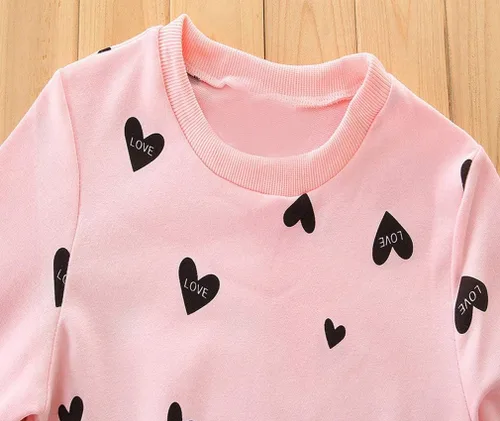 Vista 3 de Conjuntos de ropa de manga larga y leggings para niñas pequeñas