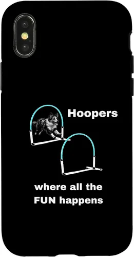 Vista 4 de iPhone 15 Dog Agility Dog Hoopers American Shepherd Case