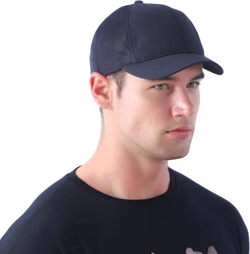 Vista 6 de KCZAKA Gorra de béisbol de ala corta de secado rápido unisex de malla trasera transpirable Snapack Trucker Gorras ajustables de árbitro SS115