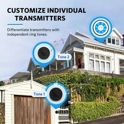 Vista 3 de Add-On - Timbre inalámbrico para perros con área táctil grande y sensible