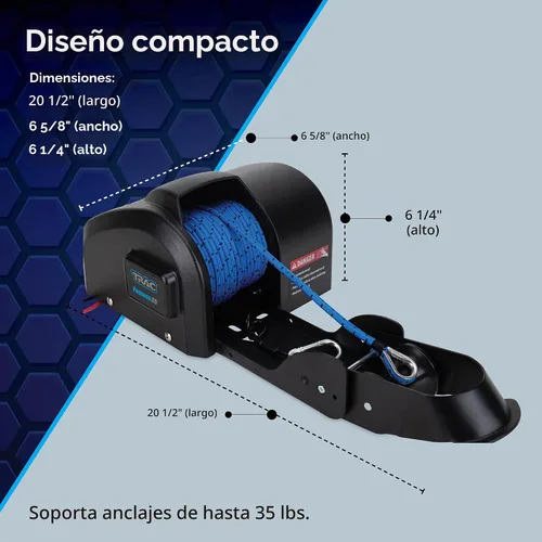 Vista 5 de Pontoon 35 Cabrestante eléctrico, para ancla.