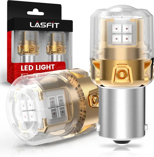 Vista 21 de LASFIT Bombilla LED de 194 color rojo 168 T10 192 2825 W5W Canbus sin errores, sin polaridad, 400 lúmenes, extremadamente brillante para luz