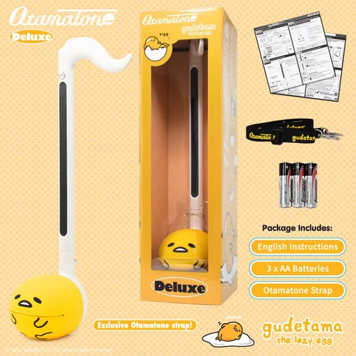 Vista 5 de Otamatone Deluxe [Sanrio Gudetama] Instrumento Musical Electrónico Sintetizador Portátil de Japón Maywa Denki de Japón
