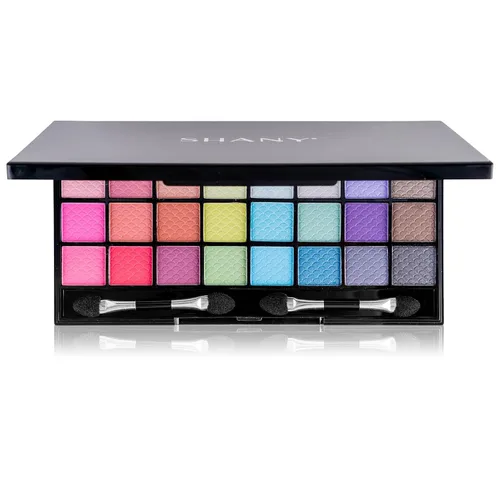 Vista 7 de Shany Classy & Sassy All-in-One Kit con Espejo, Aplicadores de Maquillaje, 24 sombras, 18 brillos labiales, 2 rubores y 1 base