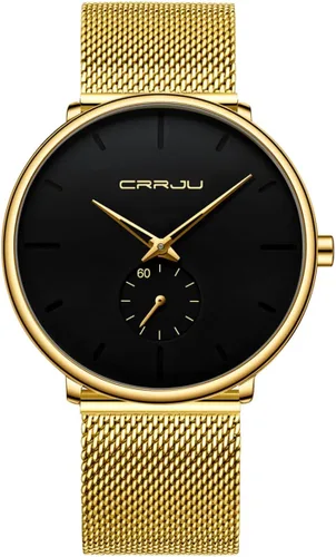 Vista 9 de Mens Watches Ultra-Thin Minimalist Waterproof - Fashion Wrist Watch for Men Unisex Dress with Stainless Steel Mesh Band