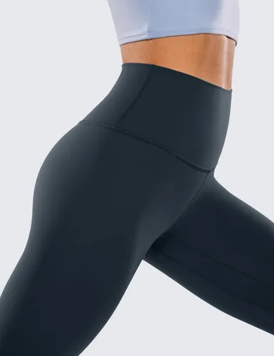 Vista 47 de CRZ YOGA Leggings de entrenamiento para mujer con sensación de desnudez cepillada de 25 pulgadas, pantalones de yoga de compresión de cintura alta