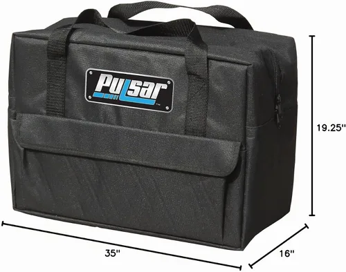 Vista 5 de Pulsar Compresor de aire eléctrico portátil de tanque vertical de 15 galones con accesorios y kit de herramientas añadido, PCE6150VK