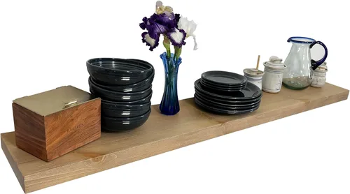 Vista 36 de joelsantiques Estantes flotantes de madera de 24 pulgadas para pared, 24 x Beige