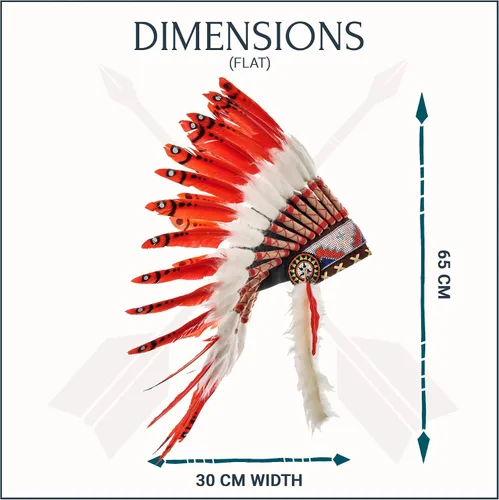 Vista 39 de Novum Crafts Tocado de plumas Inspirado en indios nativos americanos Elige