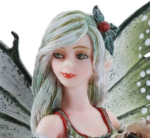 Vista 3 de Pacific Giftware Amy Brown - Figura coleccionable de 5.75 pulgadas con diseño de dragón de hadas, diseño de dragón de Navidad