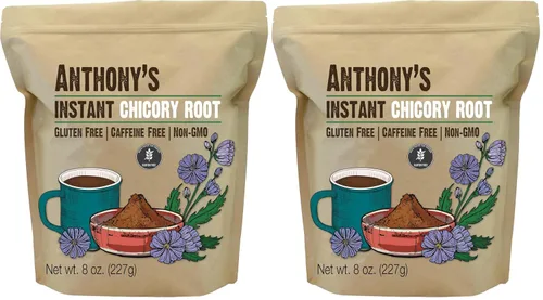 Vista 8 de Raíz de Achicoria Instantánea de Anthony's, 8 oz, Sin Gluten, Sin Cafeína, Sin OGM, Alternativa al Café