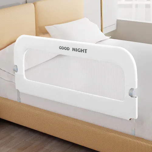 Vista 9 de Riel de cama para niños pequeños, rieles de cama de 31 pulgadas Beige con caqui