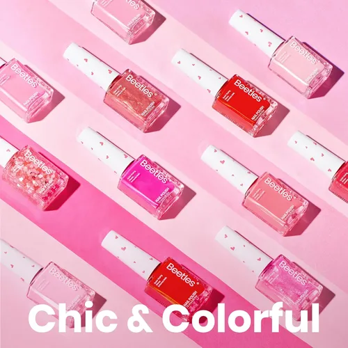 Vista 8 de Beetles - Juego de esmalte de uñas rosa, Prisma del Amor 12 colores, juego de esmalte de uñas primavera, salón, larga duración, DIY, uñas rosas
