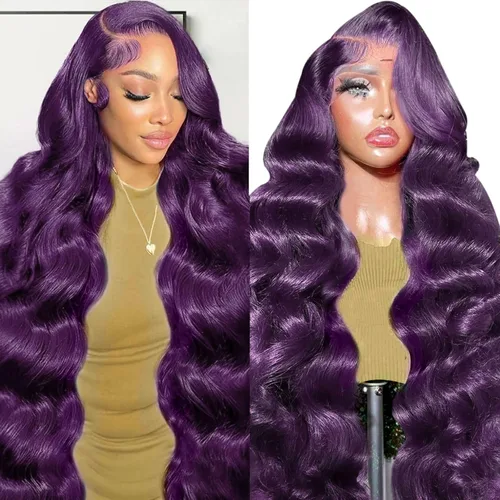 Vista 19 de Haha - Pelucas de cabello humano ondulado con encaje frontal para mujer negra, 150 % de densidad, cabello humano Remy virgen brasileño, pelucas