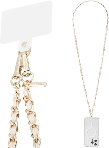 Vista 10 de Case-Mate Cordón cruzado para teléfono/cadena - Correa manos libres - Cuerda beige Works with All Phones - Rope Cell Phone Charm - Neck Chain
