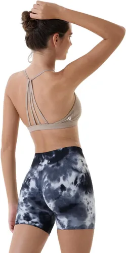 Vista 3 de AUROLA Dream Collection - Pantalones cortos de entrenamiento para mujer, sin costuras, suaves, de cintura alta, pantalones cortos de gimnasio
