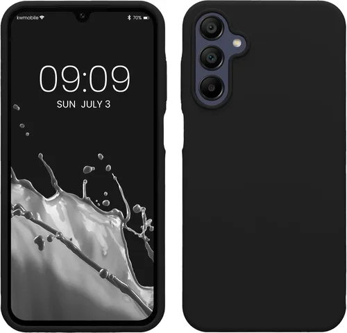 Vista 81 de kwmobile Funda Compatible con Samsung Galaxy A14 5G - Funda de teléfono de TPU y silicona con acabado suave - Verde Lima