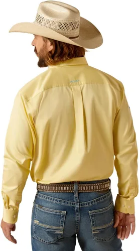 Vista 22 de Ariat Camisa de sarga con logotipo del equipo para hombre