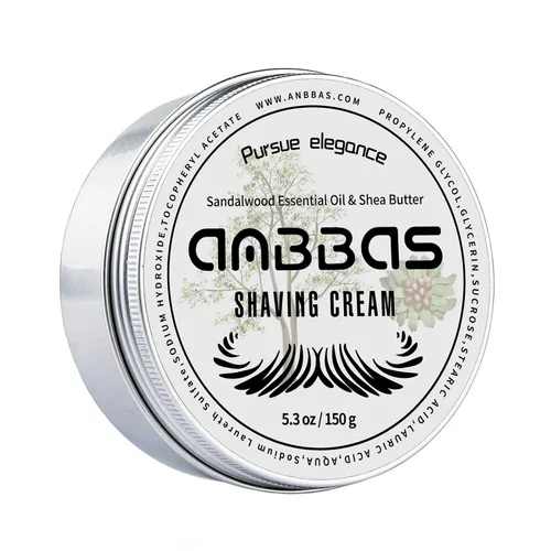 Vista 8 de Anbbas Jabón de afeitar leche de cabra 3.53 oz para barbero barbero tradicional afeitado húmedo (1 unidad, 3.5 oz)