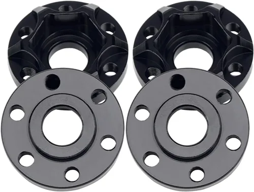 Vista 6 de 4 piezas de accesorios RC de aluminio de 0.472 in, adaptador de cubo hexagonal para 1/10 RC Crawler 1.9 pulgadas o 2.2 pulgadas, RimAxial Scx10 Trx4