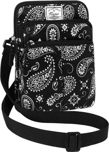 Vista 29 de Kamo Bolso Multifuncional para Teléfono de Un Solo Hombro, Bolso de Cintura para Teléfono, Bolso Diagonal Cruzado, Estuche para Teléfono Inteligente