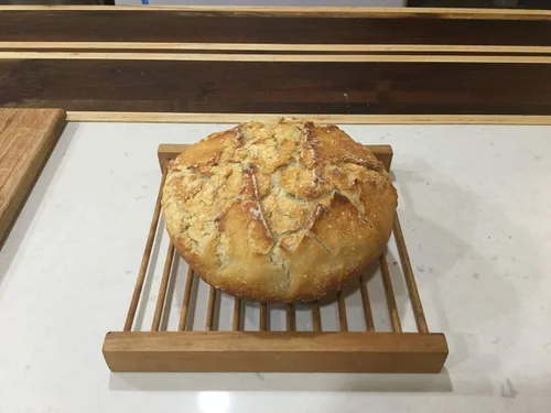 Vista 4 de Arrancador de masa madre auténtica cultura de San Francisco con receta fácil a prueba de tontos. Verdadero iniciador de masa madre orgánica original