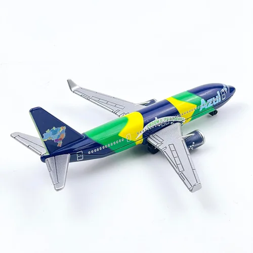 Vista 6 de AVIAMUSE Modelo de avión, modelo de avión azul avión adecuado para colección y Navidad, regalos de cumpleaños