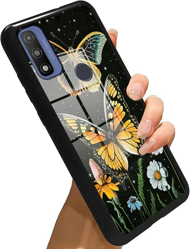 Vista 91 de Funda para Motorola Moto G Stylus 5G 2021 de vidrio templado, funda negra con diseño de mujer negra africana para mujeres y hombres, antiarañazos, a