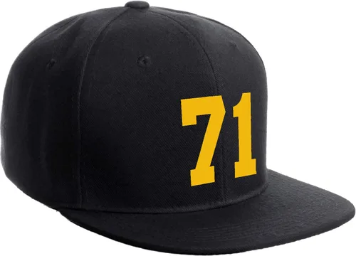 Vista 90 de Número de equipo modificado para requisitos particulares del jugador del color del sombrero del Snapback de la visera plana clásica de la visera