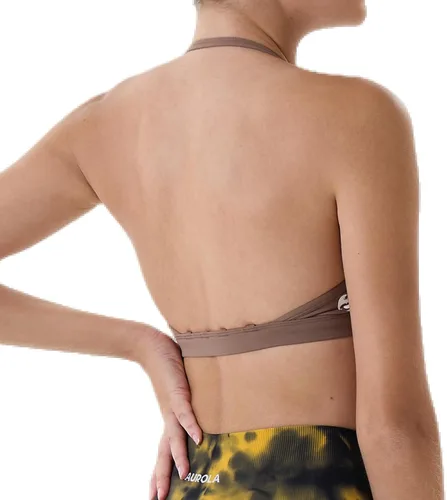 Vista 4 de AUROLA Mercury - Sujetadores deportivos para entrenamiento, atléticos, extraíbles, acolchados, sin espalda, con tirantes, mínimo, ombliguera