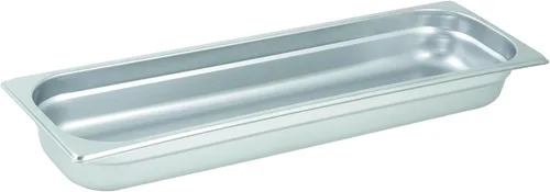 Vista 5 de Winco Bandeja de Tamaño 1/2 de 1 1/4" (NSF), Acero Inoxidable Dishwasher safe, Heavy-duty, Reinforced corners, Great for Steam Tables, Buffets