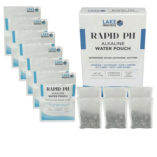 Vista 6 de Bolsas de filtro de agua alcalinas de pH rápido, sistema de filtro de agua portátil, infusor purificador para tu botella de agua, jarra, contenedor