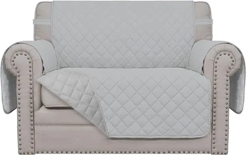 Vista 209 de Easy-Going - Funda reversible para sofá, resistente al agua, con varillas de espuma y correas elásticas, protector de muebles para mascotas y perros