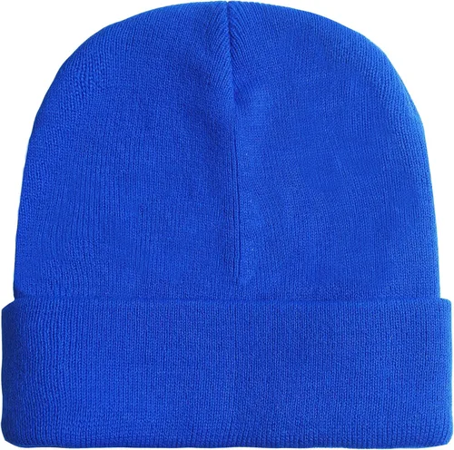 Vista 31 de Gelante Gorro Beanie de Punto Cálido con Dobladillo Liso para Hombres y Mujeres Gorra de Calavera. Azul aguamarina