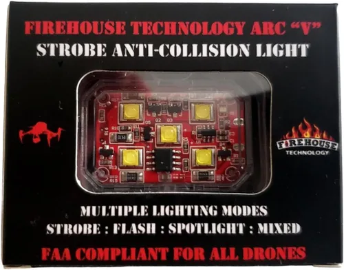 Vista 3 de ARC V Drone Strobe - Kit de 3 luces de navegación anticolisión, blanco/rojo/verde