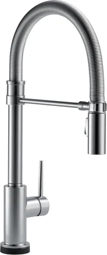 Vista 14 de Delta Faucet Trinsic Pro - Grifo de cocina de estilo comercial, grifos de cocina con rociador desplegable, grifo de fregadero de cocina, grifo