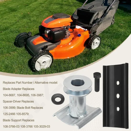 Vista 5 de 106-3987 125-2466 108-3766-03 Kit de montaje de destornillador de cuchilla compatible con cortacésped Toro Reemplaza 104-8687, 104-8695, 400-320