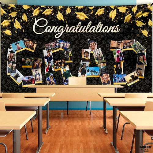 Vista 9 de KatchOn, Cartel de fotos de graduación de felicitaciones – Xtralarge, 72 x 44 pulgadas Cartel de fotos personalizado de graduación Fondo
