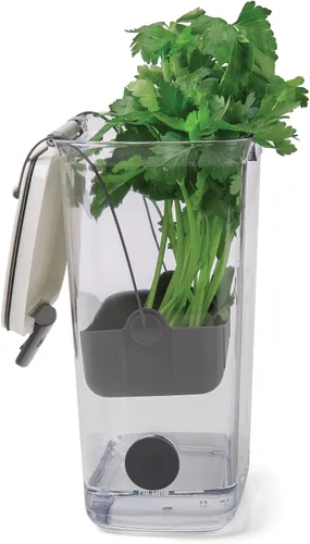 Vista 4 de ProKeeper Herb Keeper - Blanco, con tapón de drenaje de silicona extraíble, plástico sin BPA