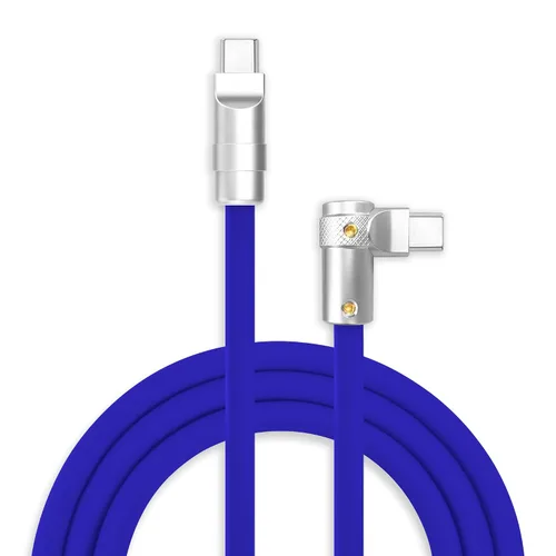 Vista 31 de chubbycable FlexElbow - Cable de carga rápida de 90 grados y 240 W, cable USB C en ángulo recto, cable de carga de silicona compatible con iPhone