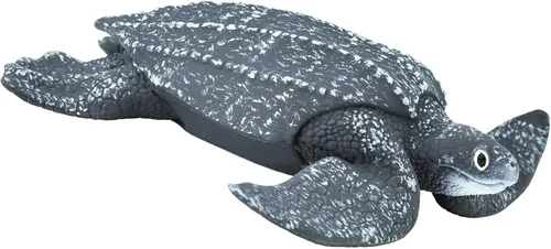 Vista 4 de Safari Ltd. Figura de tortuga marina de cuero sintético, figura detallada de 4.25 pulgadas, juguete educativo divertido para niños, niñas y niños a
