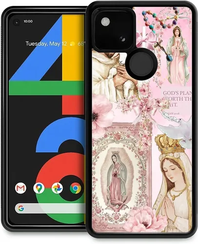 Vista 216 de Compatible con Google Pixel 4A 5G Mobile Case Creative Acrylic Back Panel Silicona Edge Case Slim Protección Especialmente para Google Pixel 4A 5G