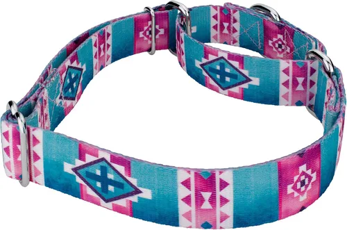 Vista 6 de Country Brook Petz - Collar de perro Albuquerque Martingale - Colección Country and Western con diseños rústicos (1/2 pulgada, 2XS)