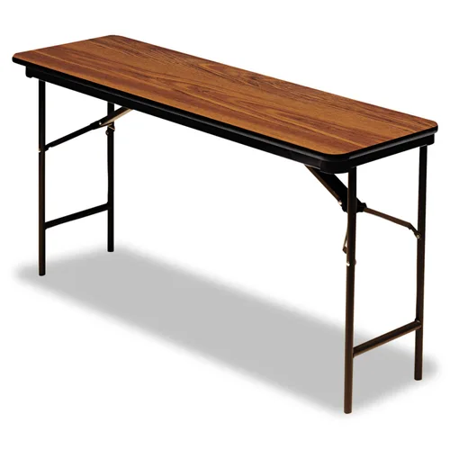Vista 5 de Iceberg OfficeWorks - Mesa plegable comercial, 5 pies, color gris