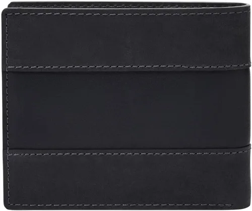 Vista 37 de Fossil Billetera plegable de cuero para hombre con ventana de identificación abatible para hombres