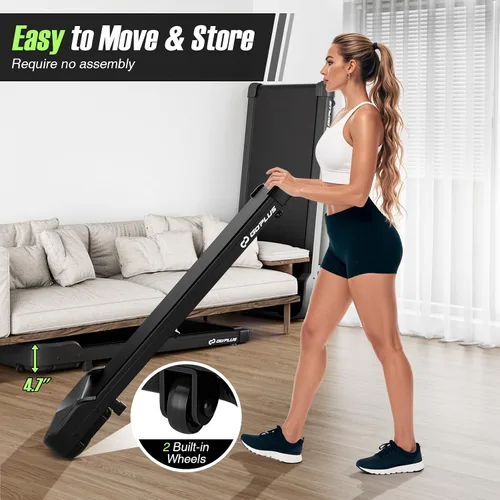 Vista 7 de Goplus Walking Pad, 2.5 HP Under Desk Treadmill with Remote Control & LED Display, 3 Countdown Modes, 0.6-4 MPH Portable Treadmills for Home Small