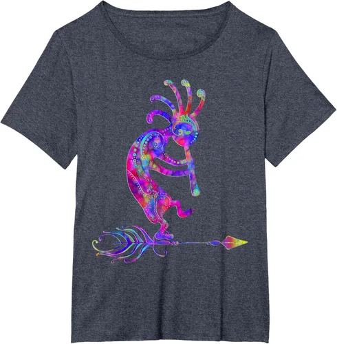 Vista 84 de Native American Kokopelli With Feather 2 - Camiseta Fan Fun, Negro, S