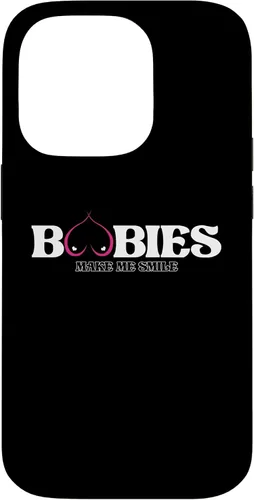 Vista 17 de iPhone 11 Funny Boobies Make Me Smiles Funda de humor para adultos